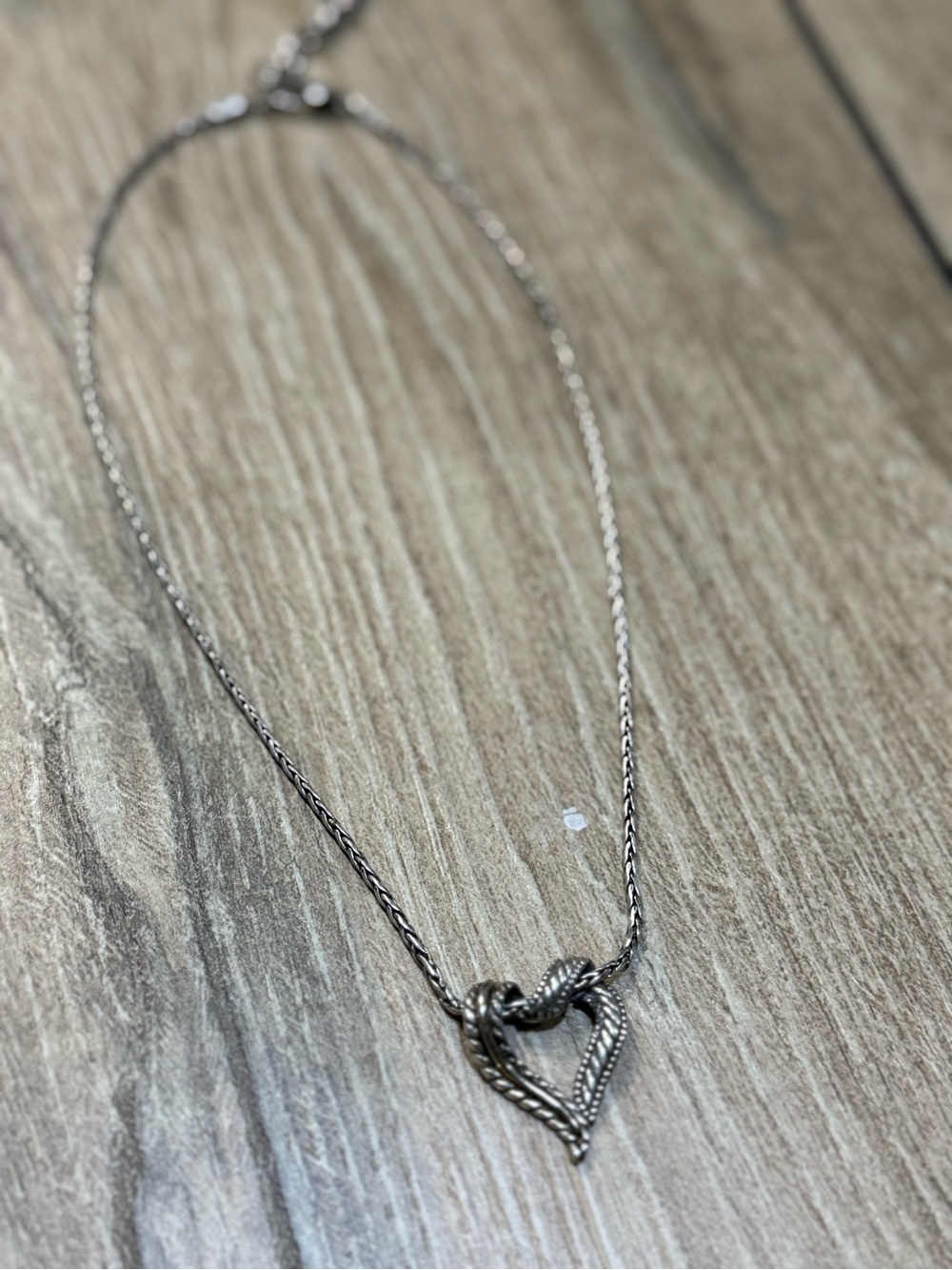 Brighton Callie Love Heart Necklace Silver Plated Retired JM5340 - Picture 3 of 15